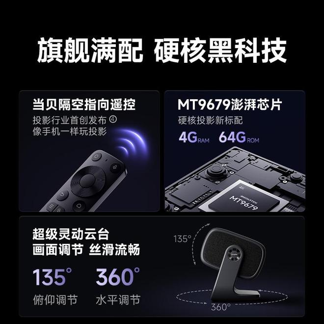 Pro3600流明高亮度白天观影毫无压力尊龙凯时链接618客厅投影仪选择当贝F7(图6)
